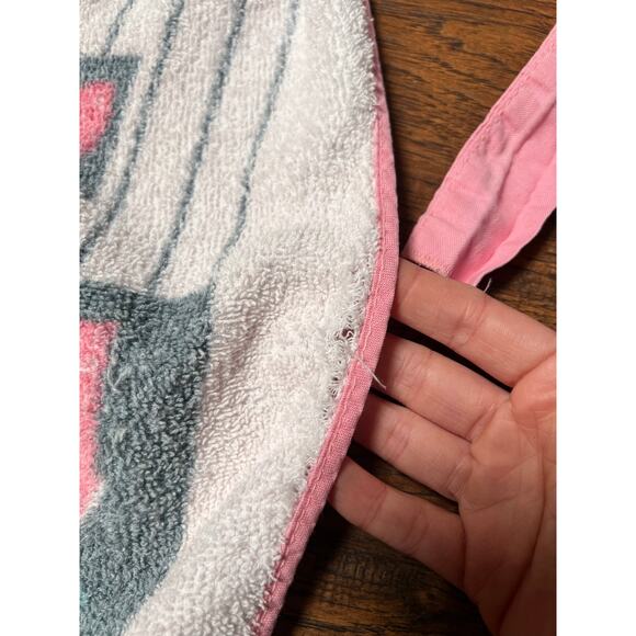 Vintage Clothing - Terry Cloth Half Apron - Mid Century House Scene Royal Terry - Picture 4 of 5